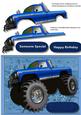 Big ,big, Truck in Blue
