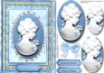 Lovely Cameo in Blue and Lace