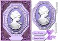 Beautiful Lilac Octagonel Cameo
