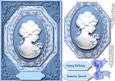 Beautiful Blue Octagonal Cameo
