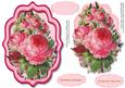 Lovely Pink Braket with Roses 