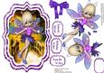 Lovely Lilac Fairy in Gliter Bracket Fame