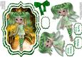 Lovely Green Fairy on the Bride in Glitter Bracket