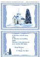 A5 Incert Christmas Church in the Hills ,with Verse