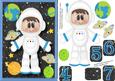 Little Astronaute Boy on the Moon