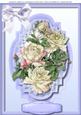 A4 Beautiful Roses in a Lilac Frame
