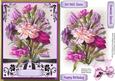 Beautiful Lilac Flowers on Black and Gold