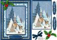 Beautiful Christmas Scene in Blue