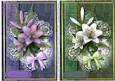 Two Lovely Toppers in Lilac / Green 