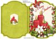 Lovely Print , Cut , and Fold Christmas Candles