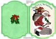 Print,cut , and Fold Santa's on the Roof
