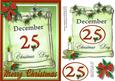Christmas Wishes on a Scroll , Green