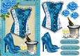 Lovely Ladies Bask and Shoes Blue