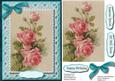 Stunning Pink Roses on Fine Lace