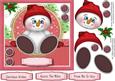 Little Christmas Snowbaby ,red