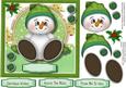 Little Christmas Snowbaby in Green