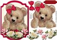 Darquise in His Red Bow with Roses