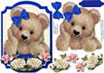 Darquise in His Blue Bow with Roses
