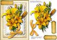 Beautiful Yellow Lillys on Butterfly Lace