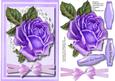 Beautiful Lilac Rose on Lace