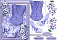 Bask, Shoes,and Fantasy Flowers, Lilac