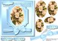 Beautiful Cream Rose in a Blue Cameo Plaque