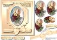 Beautiful Cream and Red Roses in a Cameo Plaque 