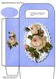 Lovely Blue Gift Bag with Flowers