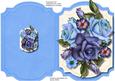 Print, Cut, and Fold, Beautiful Blue Roses