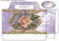 Lovely Pale Lilac Tote Bag with Roses 