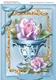 A4 Beautiful Blush Rose in a Ornate Bowl