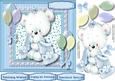 Littel Teddy with His Blue Blanket