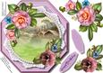 Beautiful Octagonal Card with Camellias