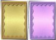 Two Lovely Toppers , Gold and Lilac