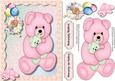 Lovely Pink Card for Teddys Birthday