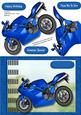 Beautiful Blue Ducati Bike 