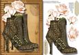 Beautiful Leopard Skin Buckle Boots and Cream Roses