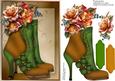 Beautiful Tan and Green Buckle Boots and Autumn Roses