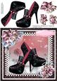Beautiful Shoes and Roses in Cerise