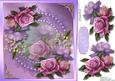 Beautiful Lilac Roses in a Pearl Frame
