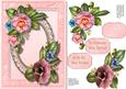 Beautiful Camelias on a Pearl Frame