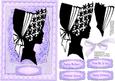 Beautiful Lilac Silhouette Lady