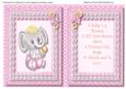 Incert Pink Elphant , with Verse