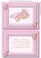 Incert Pink . Teddy in Clouds, , with Verse