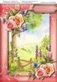 A4 Beautiful Rosy Glow Roses and Butterfly's