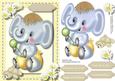 Beautiful Baby's Birth or 1st Birthday in Neutral Tone