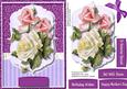 Beautiful Cream Roses in a Bracket Frame 