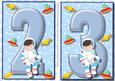 Lovely Space Boy Birthday Toppers Age 2& 3