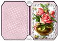 Print, Cut, and Fold, Beautiful Bowl of Pink Roses