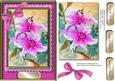 Beautifuil Pink Lillys Topper and Card